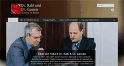 Desktop Screenshot of notare-rg.de